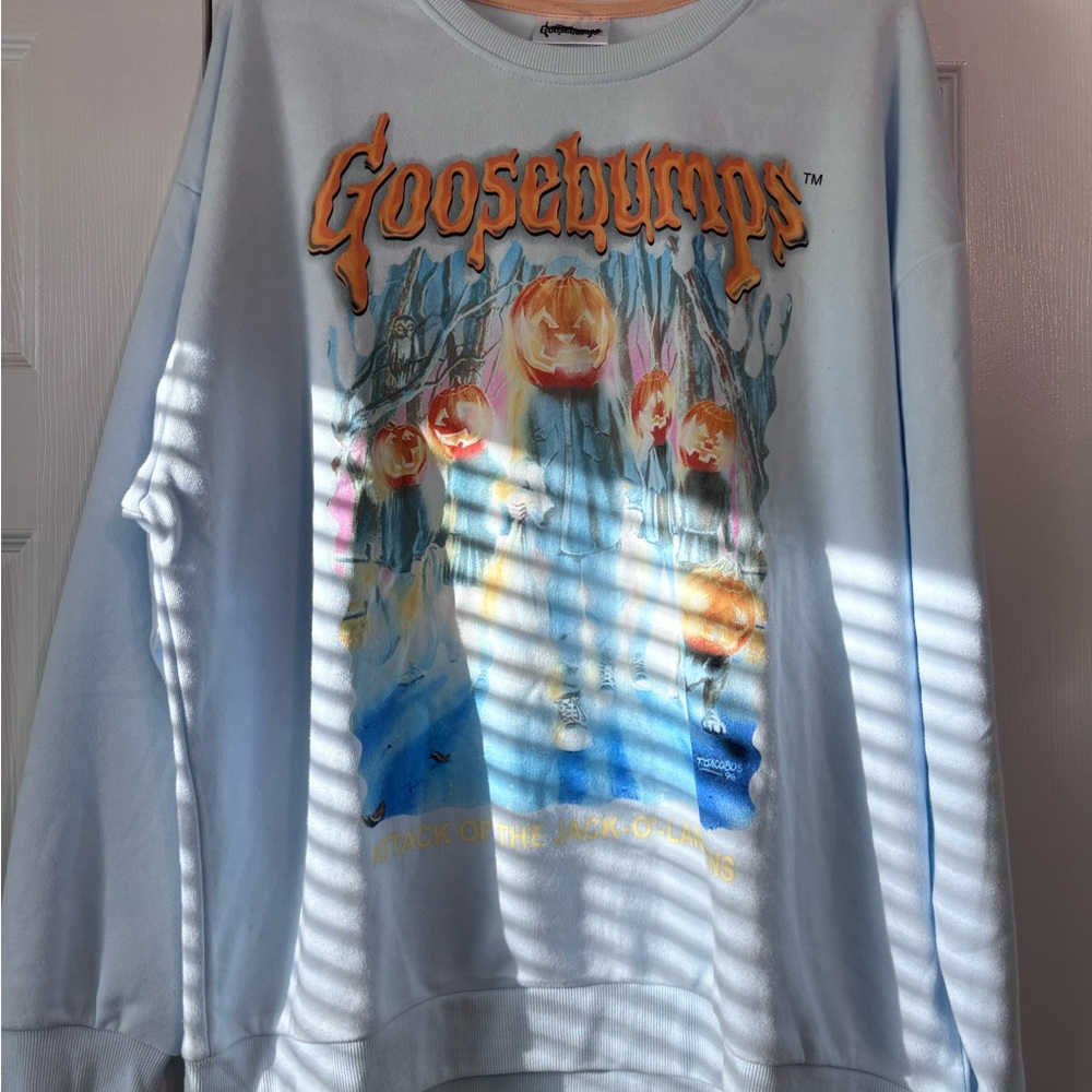 Blue Graphic Sweatshirt